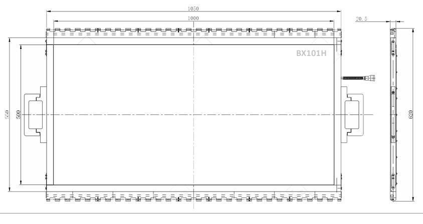 Drawing Dimension Plate BX101H Drawing Dimension Plate BX101H